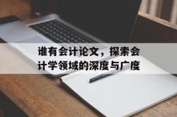 谁有会计论文，探索会计学领域的深度与广度