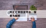 外汇汇率投资平台，探索与解析