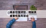 基金价值评估，理解其重要性及方法论