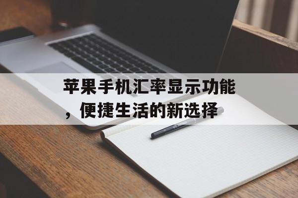 苹果手机汇率显示功能，便捷生活的新选择