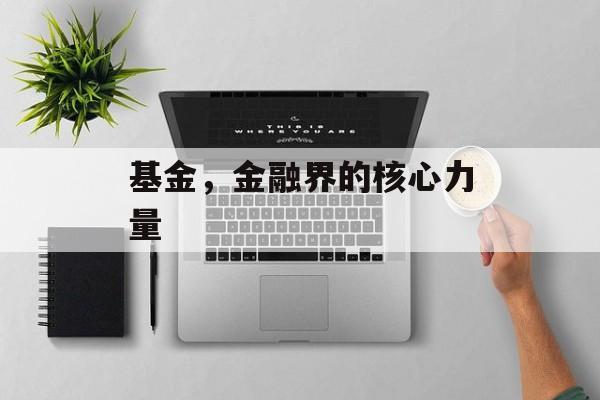 基金，金融界的核心力量