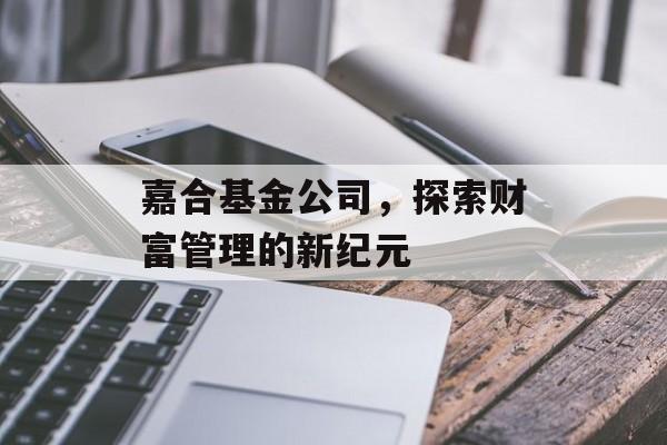 嘉合基金公司,探索财富管理的新纪元 嘉合基金公司,探索财富管理的新纪元